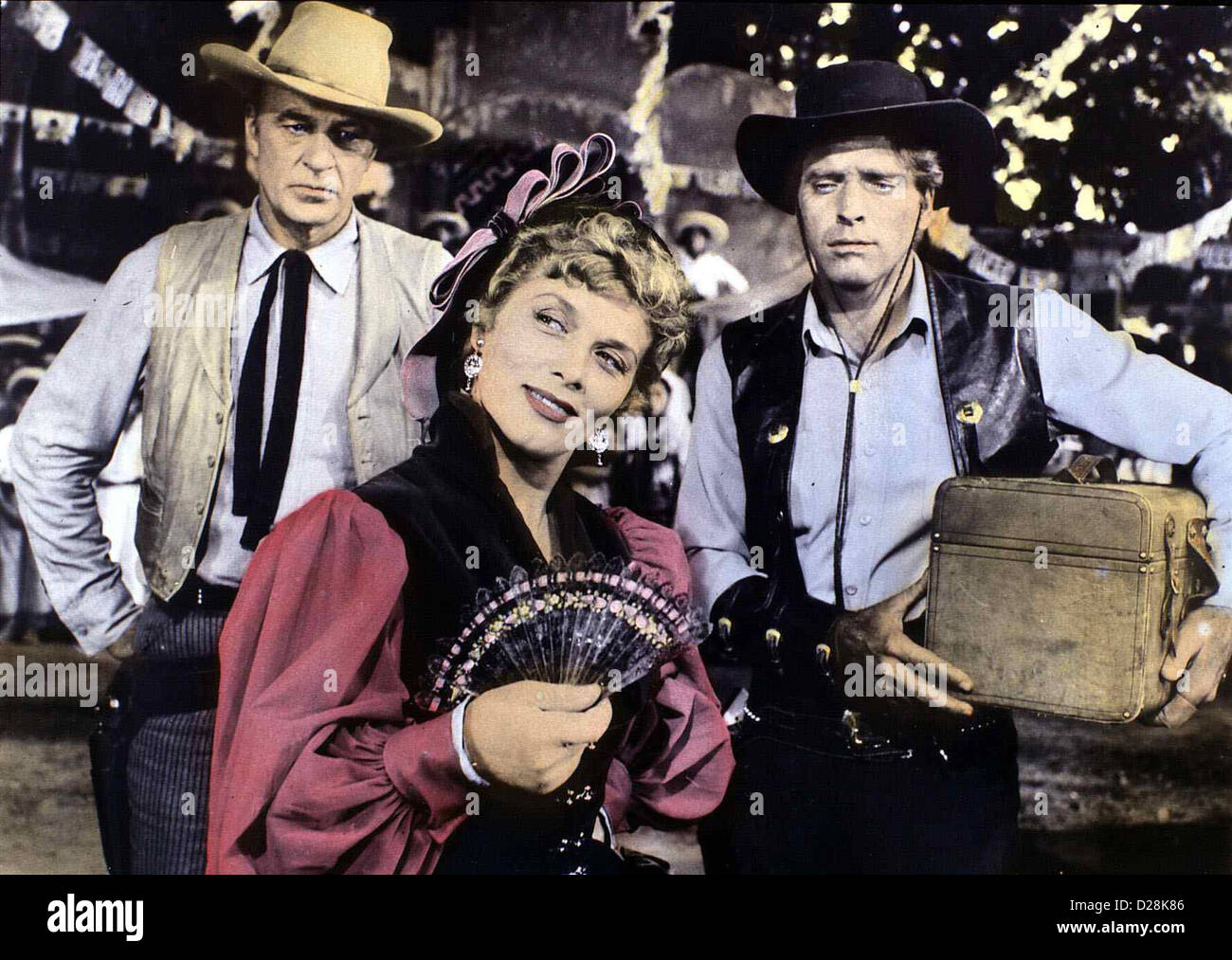Vera Cruz Vera Cruz Gary Cooper, Denise Darcel, Burt Lancaster Auf der Suche Nach Dem großen Geld Werden Die amerikanischen Stockfoto