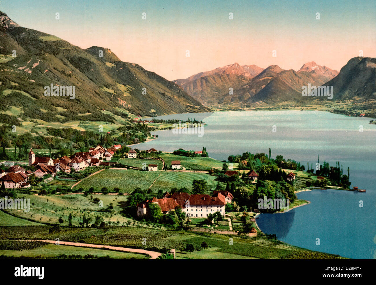 Talloires, Annecy, Frankreich, um 1900 Stockfoto