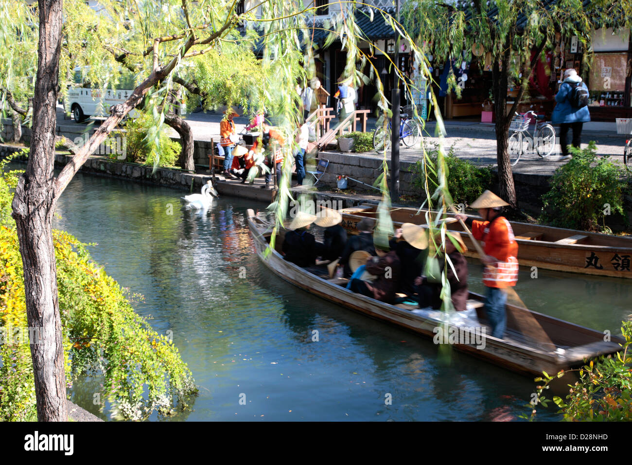 Bootstour in Kurashiki, Okayama Präfektur Stockfoto