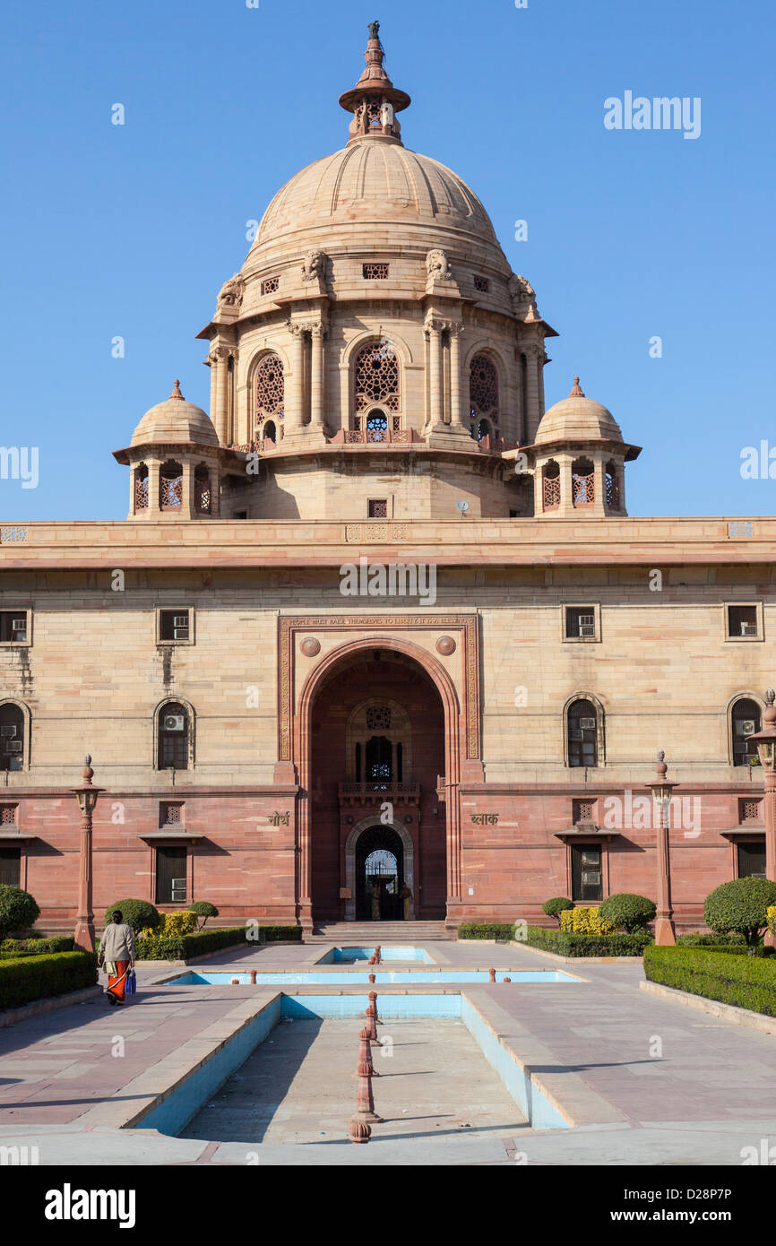 British Colonial Sekretariat Nordgebäude, Regierungsbüros, New Delhi, Indien Stockfoto