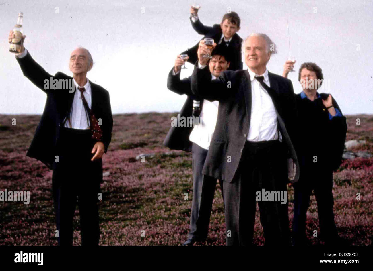 Lang Lebe Ned Devine Wachen Ned Devine Michael OÃ'Â´Sullivan (David Kelly), Dennis Fitzgerald (James Ryland), Maurice (Robert Stockfoto