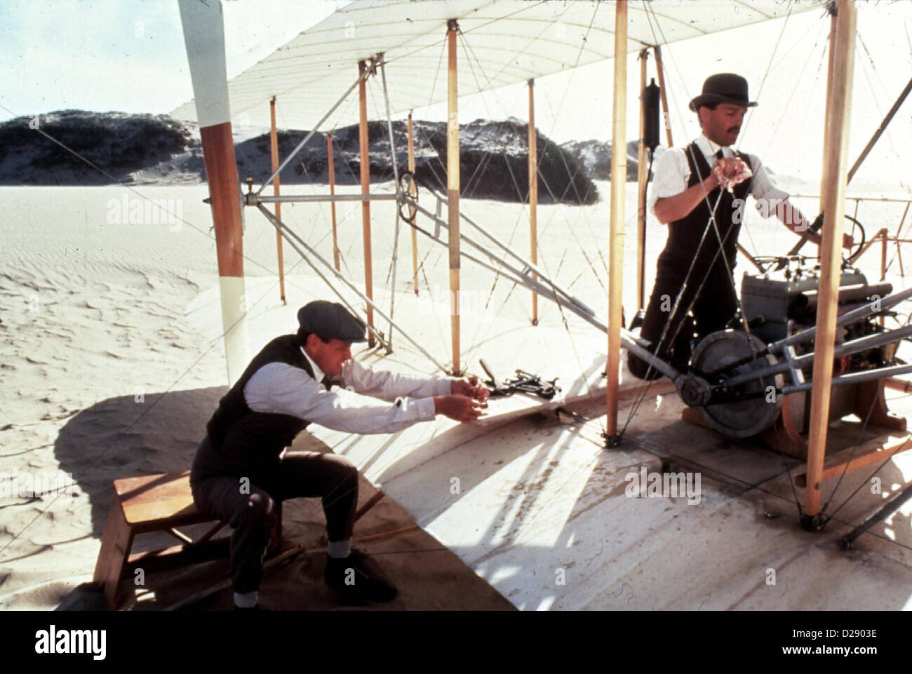 Wir Fliegen Auf Dem Wind Wind von Kitty Hawk, Michael Moriarty, David Huffman *** lokalen Caption *** 1978 Pommes bez. Stockfoto