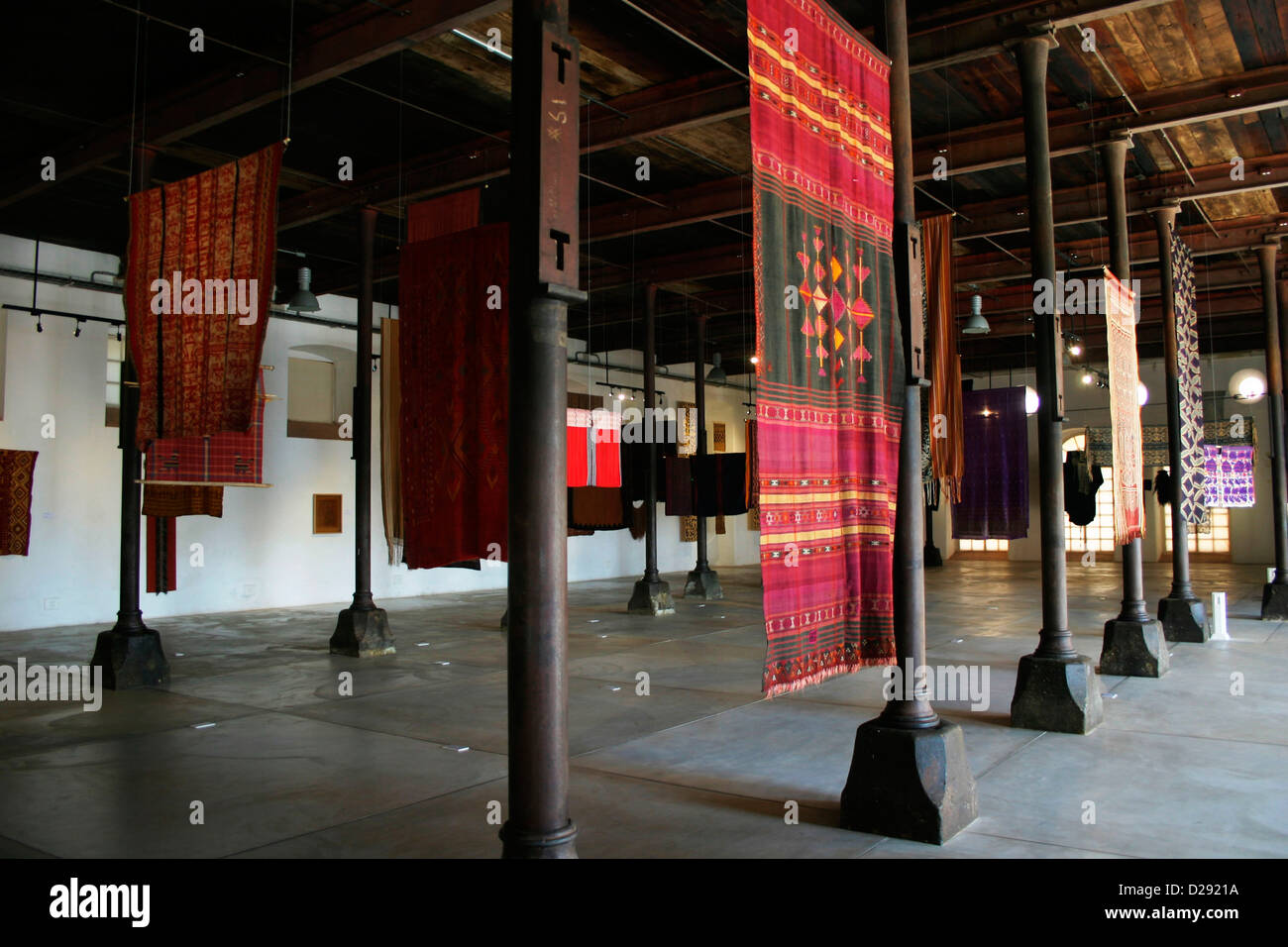 Mexiko, San Augustin, Textile Show im alten Textile Mill jetzt Art Center Stockfoto