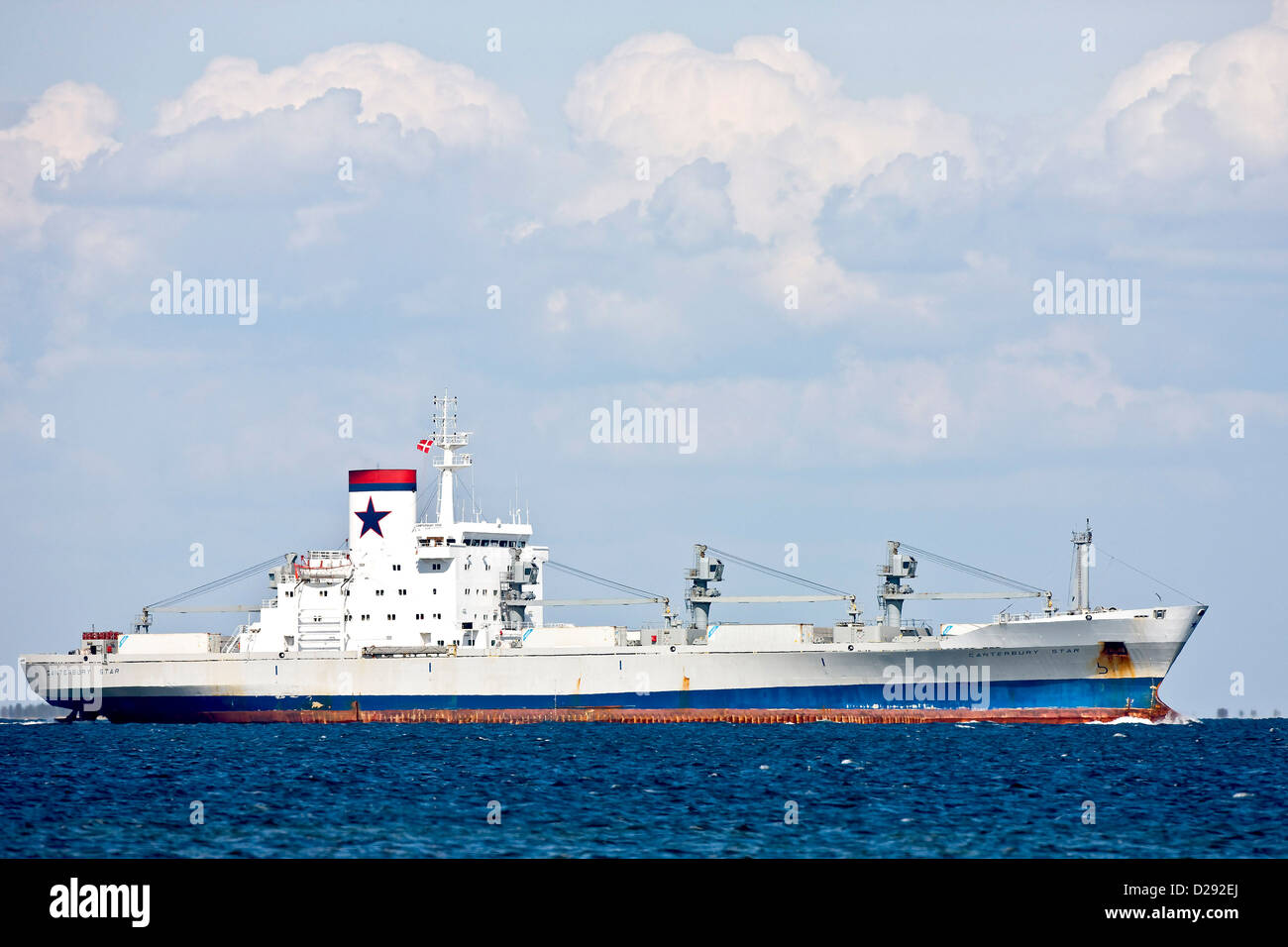 Canterbury Star sailing in The Soun Stockfoto