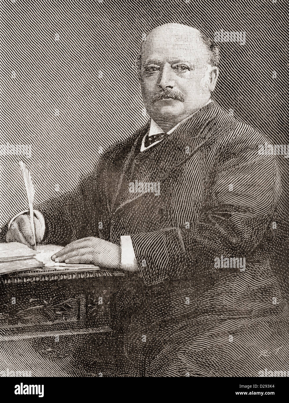 Edward Levy-Lawson, 1. Baron Burnham, 1833 – 1916, alias Sir Edward Levy-Lawson, 1. Baronet.  Britische Zeitung Inhaber. Stockfoto