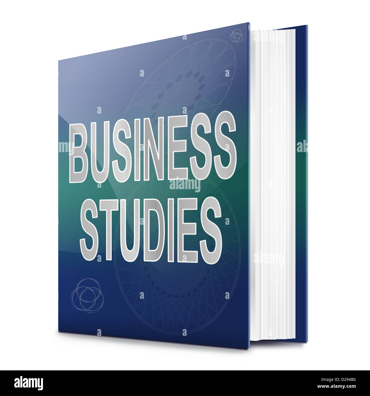 Business-Studien-Text-Buch. Stockfoto