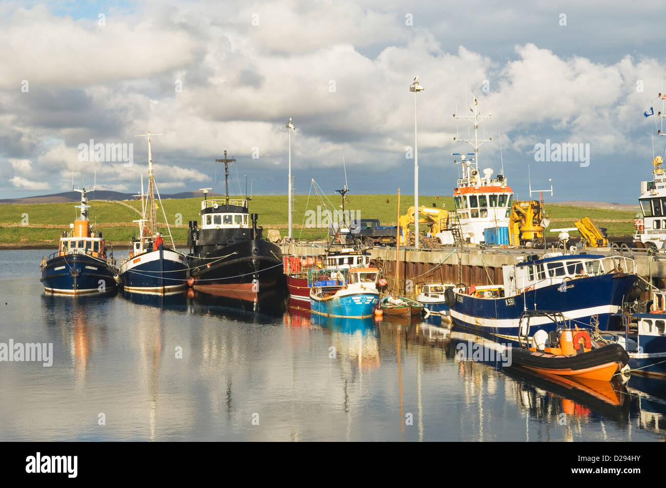 Hafen von Stromness auf den Orkney Inseln, Schottland. Stockfoto