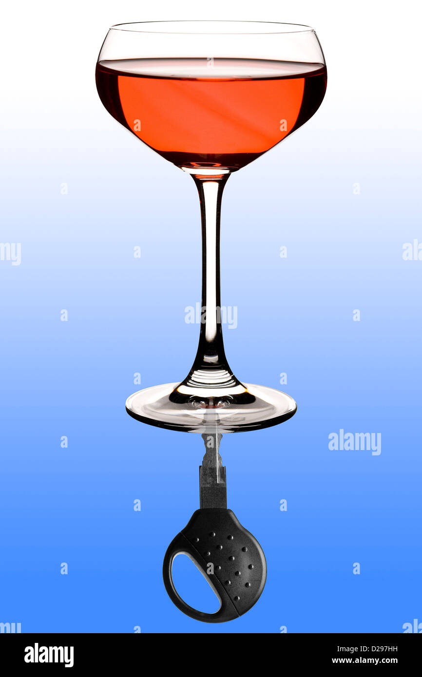 Trinken und fahren Stockfoto