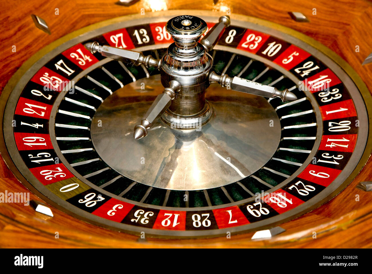 Roulette-Rad Stockfoto