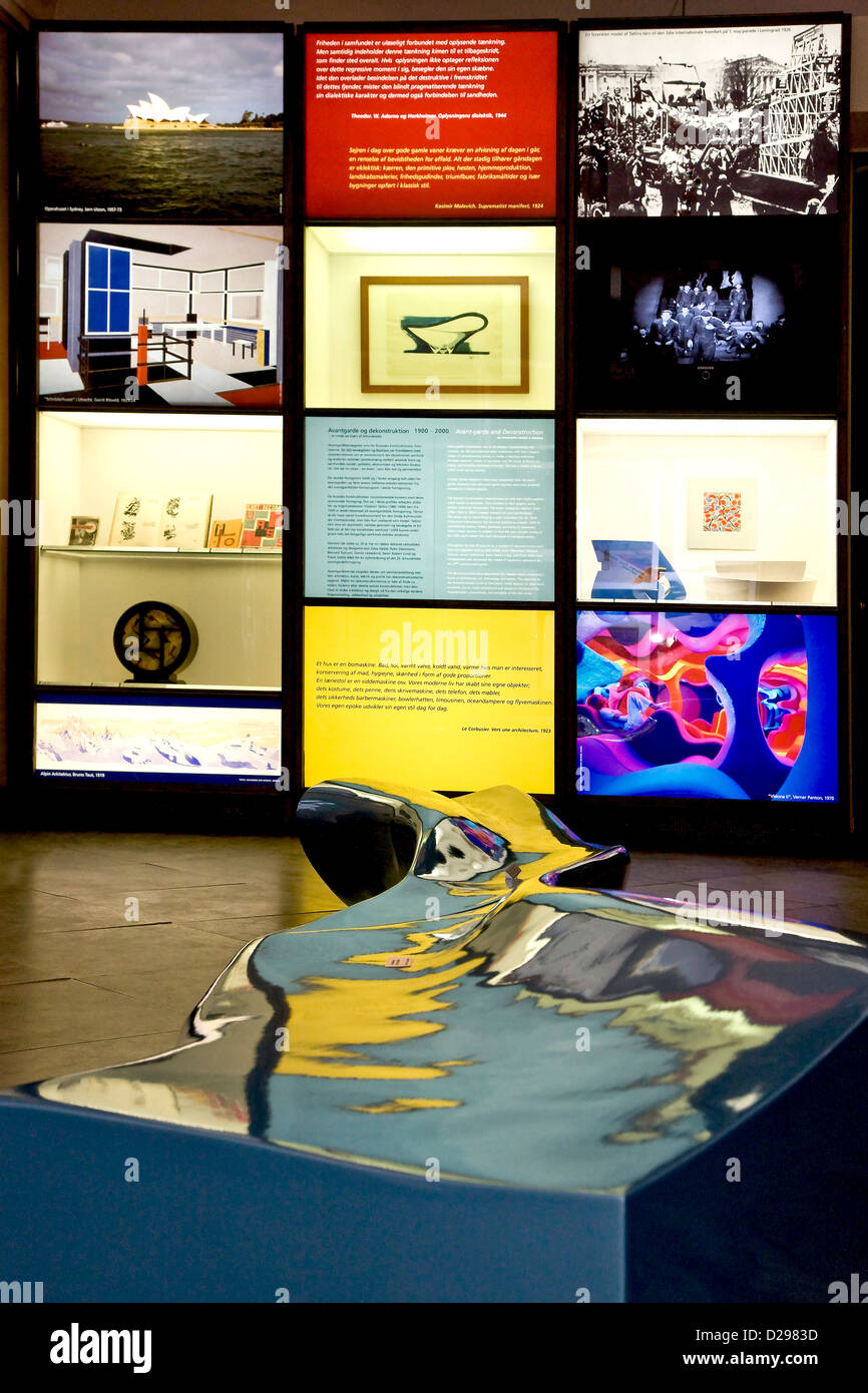 Anzeige im Danish Museum of Art Stockfoto