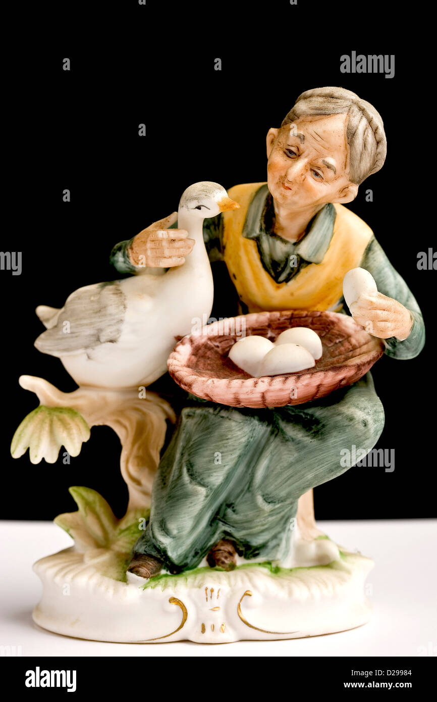 Hässliche Porzellan Statue Stockfoto