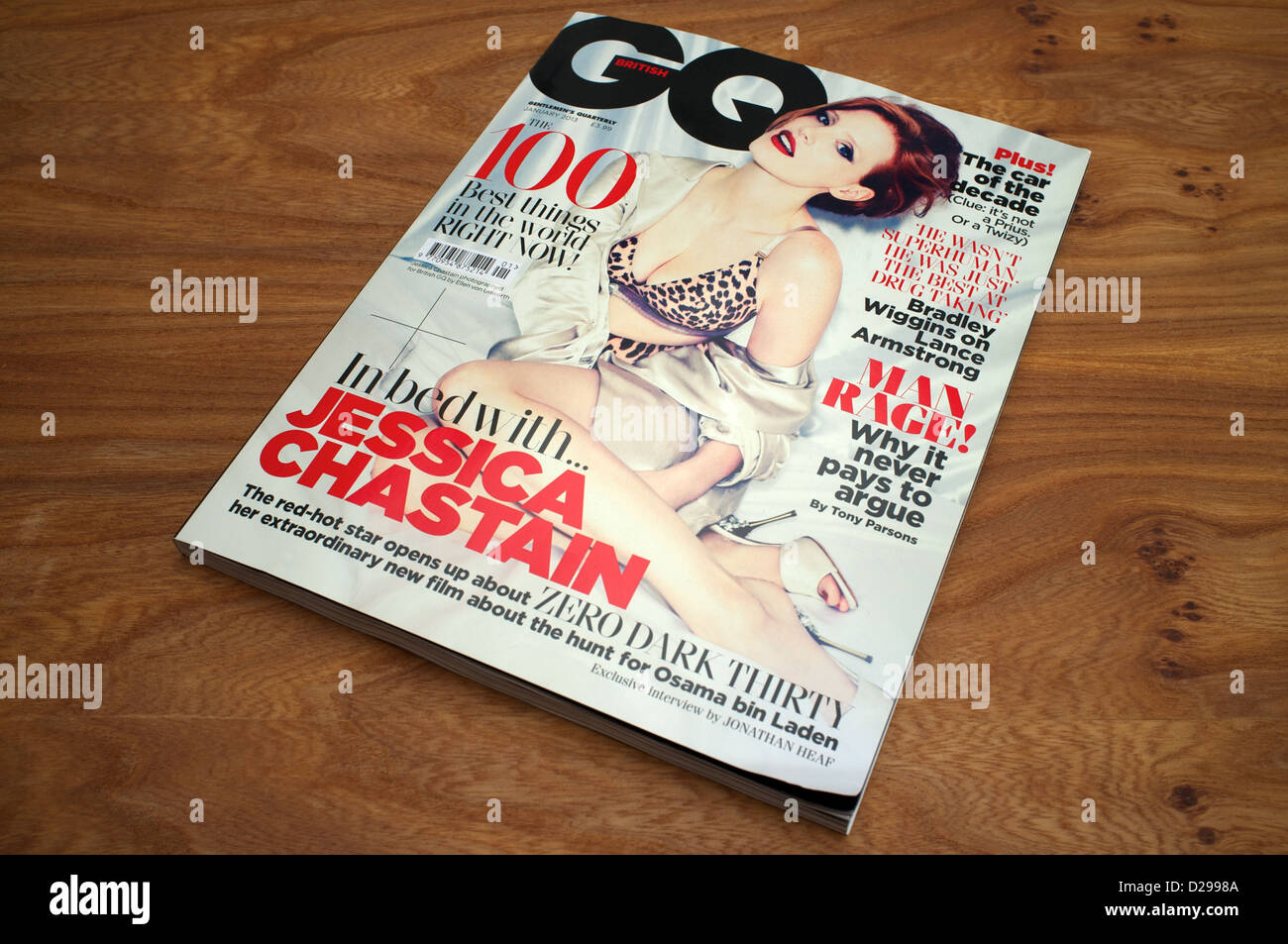 Britischen GQ Magazin mens Stockfoto