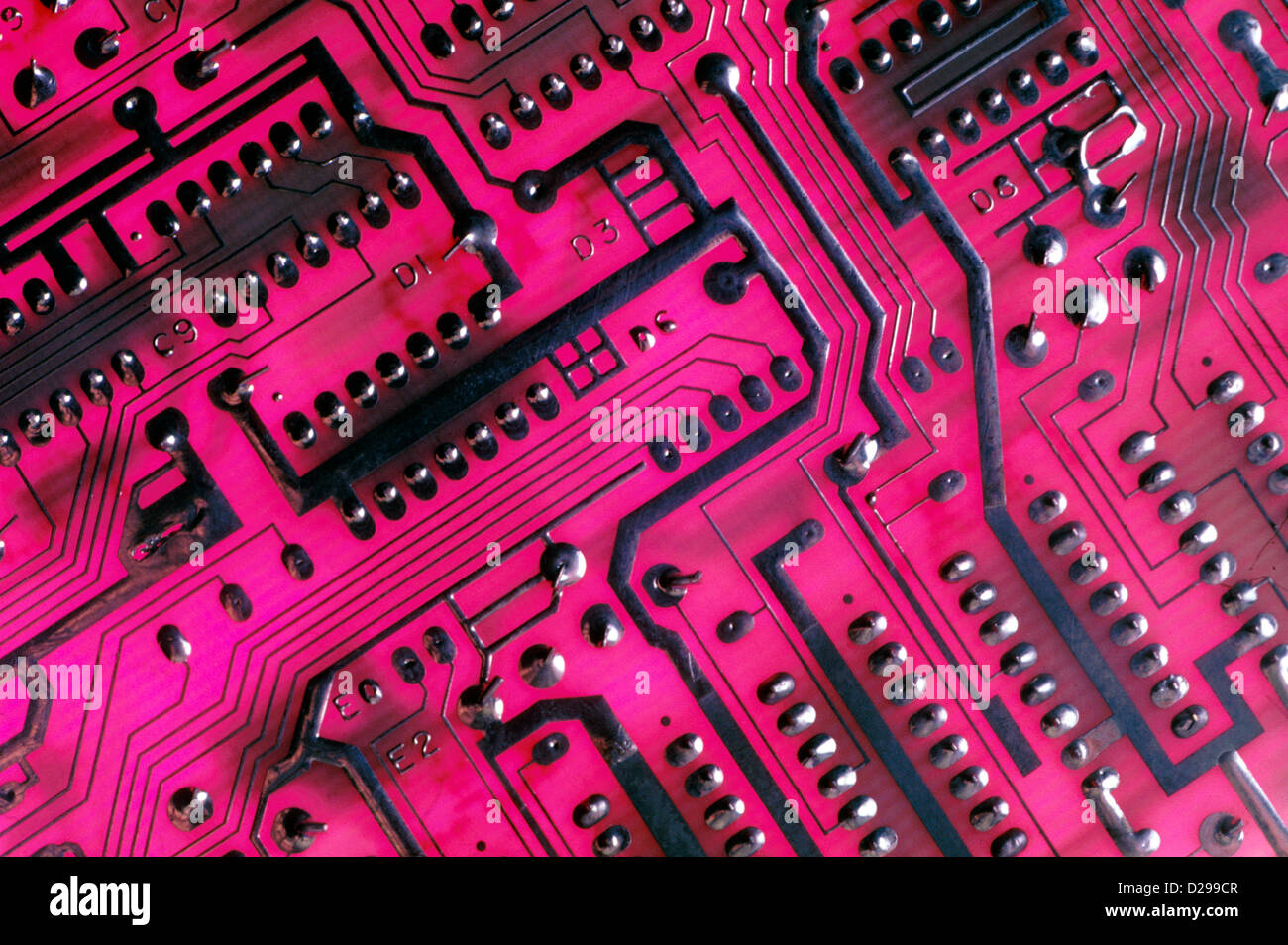 Computer-Platine. Stockfoto