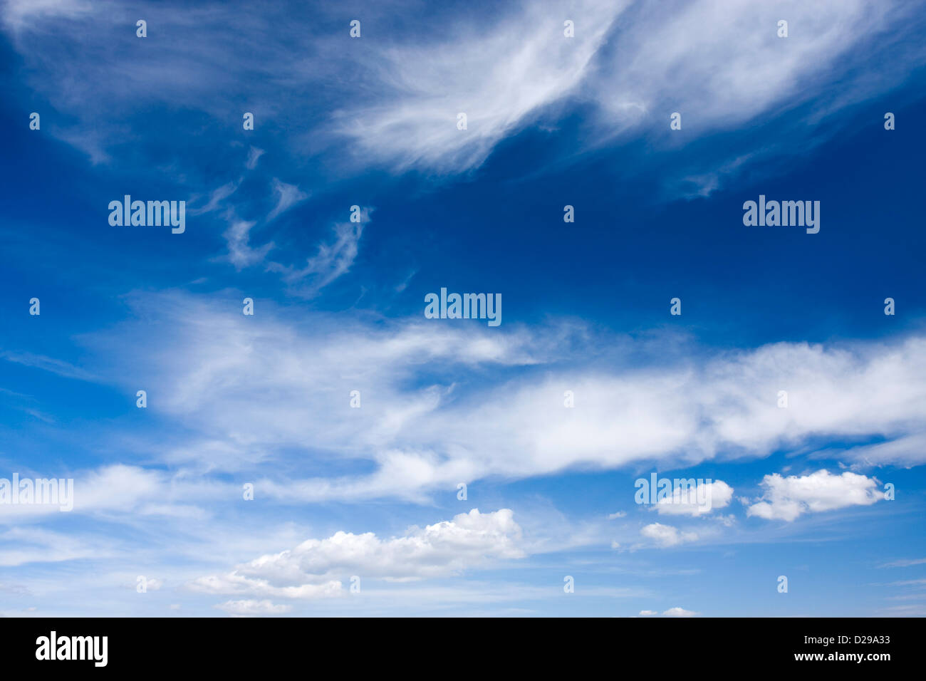 Himmel mit Wolken Stockfoto