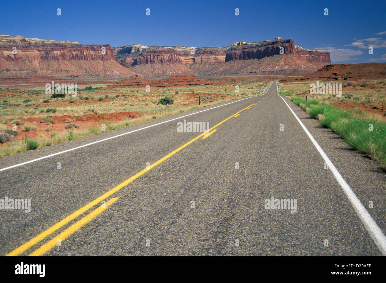 Utah. Canyonlands National Park. Empty Road Stockfoto