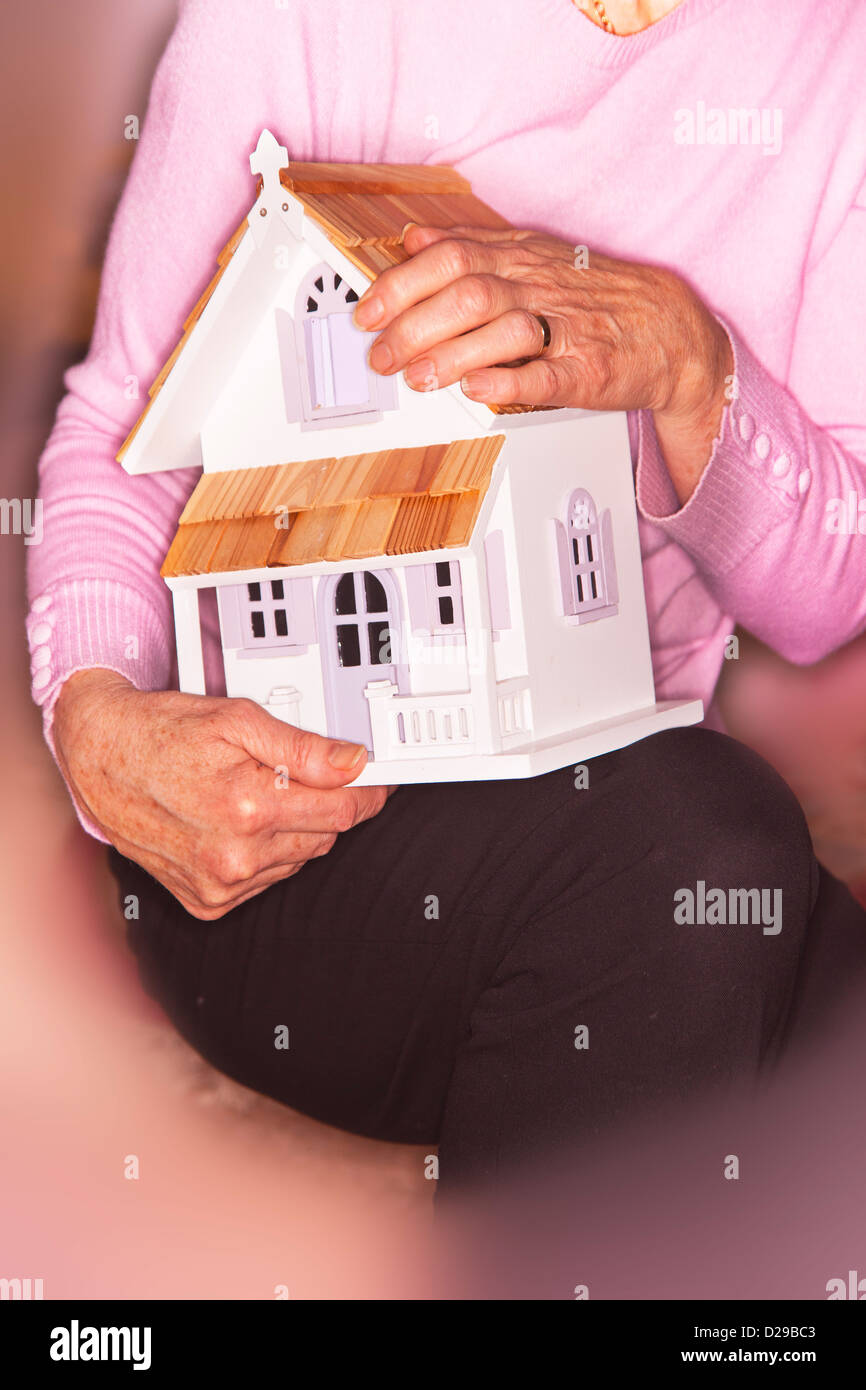 Konzept-Immobilienmarkt Kauf Verkauf Haus home Stockfoto