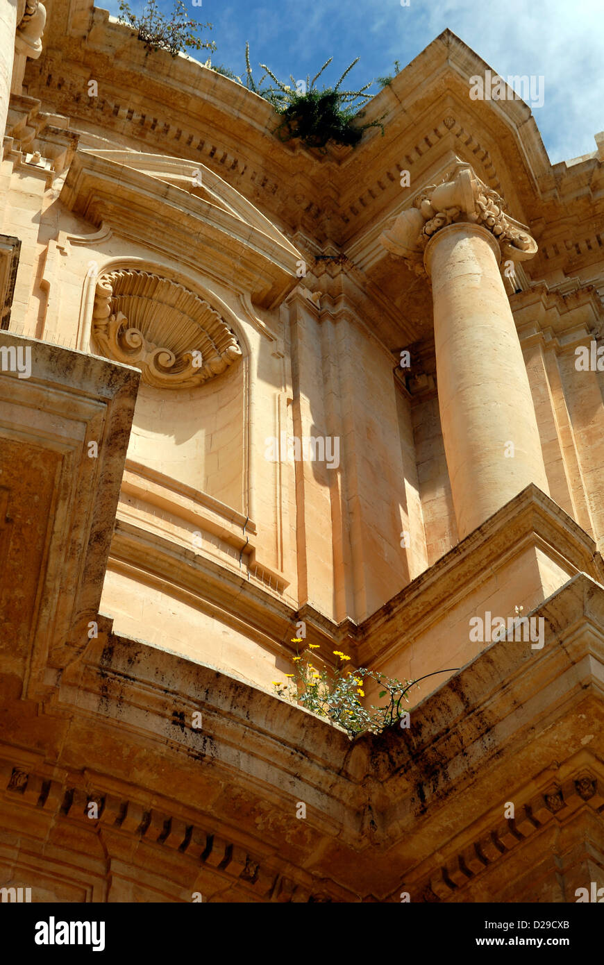 Syrakus Provinz Noto San Domenico Architektur Italien Stockfoto