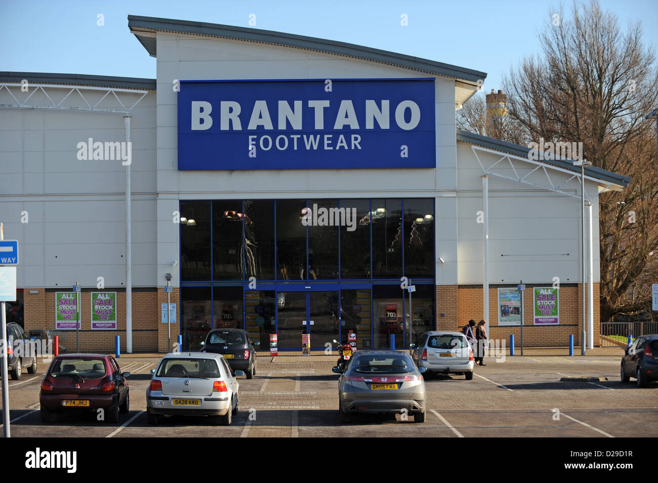 Brantano Schuhe Lagern bei aus Stadt Fachmarktzentrum Hollingbury Brighton UK Stockfoto