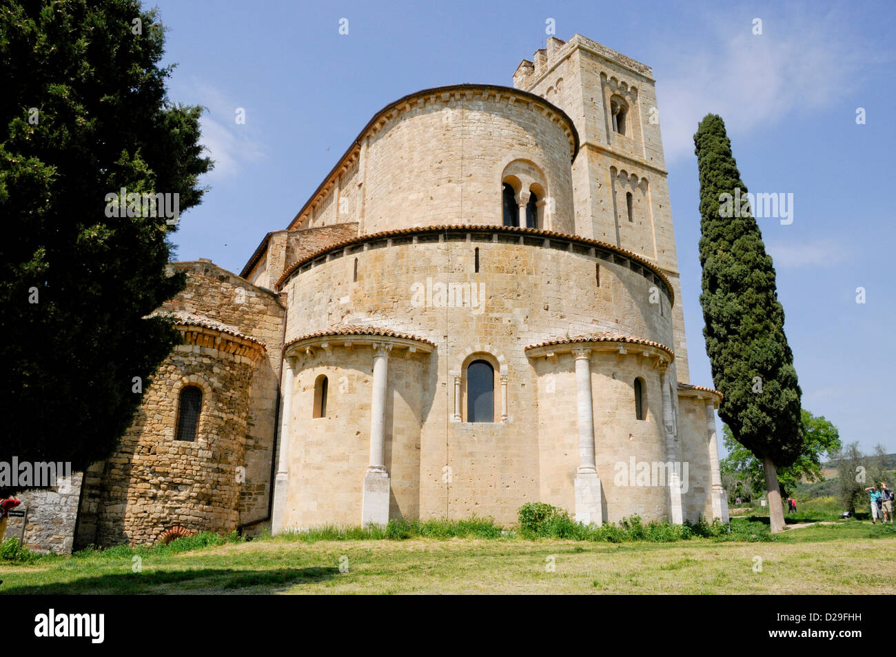 Abtei von Antimo, Toskana, Italien Stockfoto