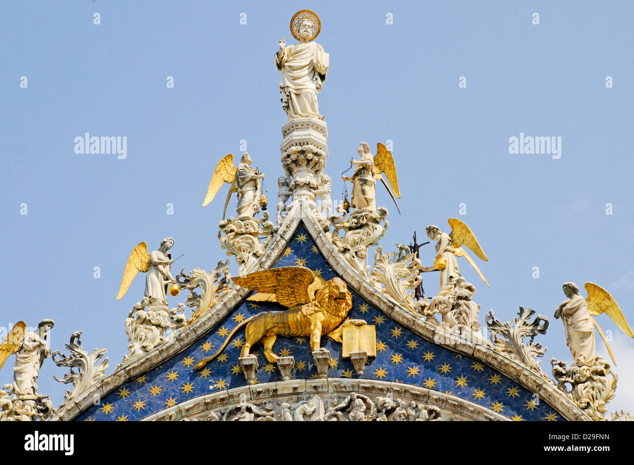 St. Markus auf Markusdom, Venedig, Italien Stockfoto