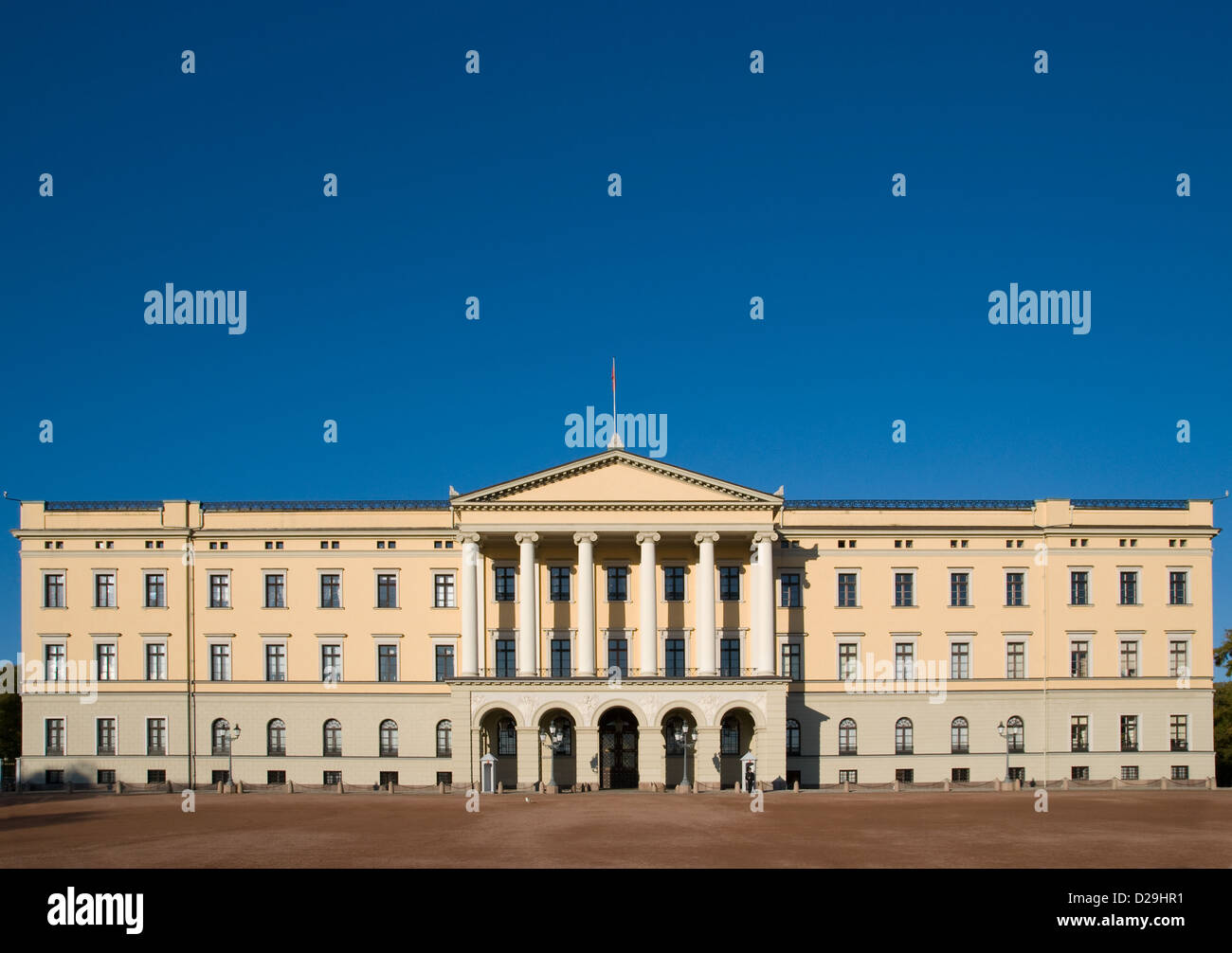 Der Königspalast in Oslo, Norwegen Stockfoto