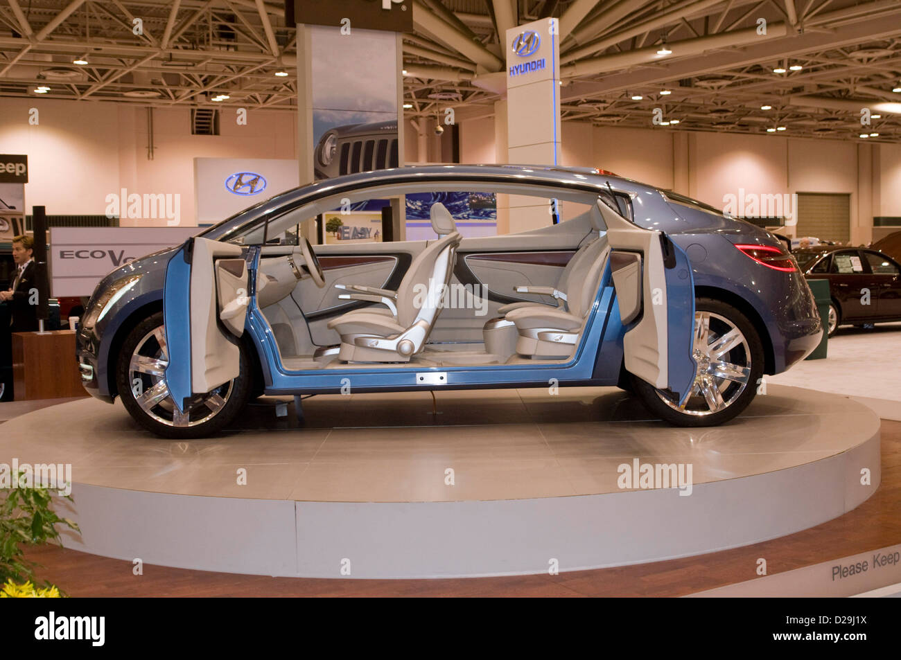 Eco-Voyager, elektrische Brennstoffzellen-Auto Stockfoto