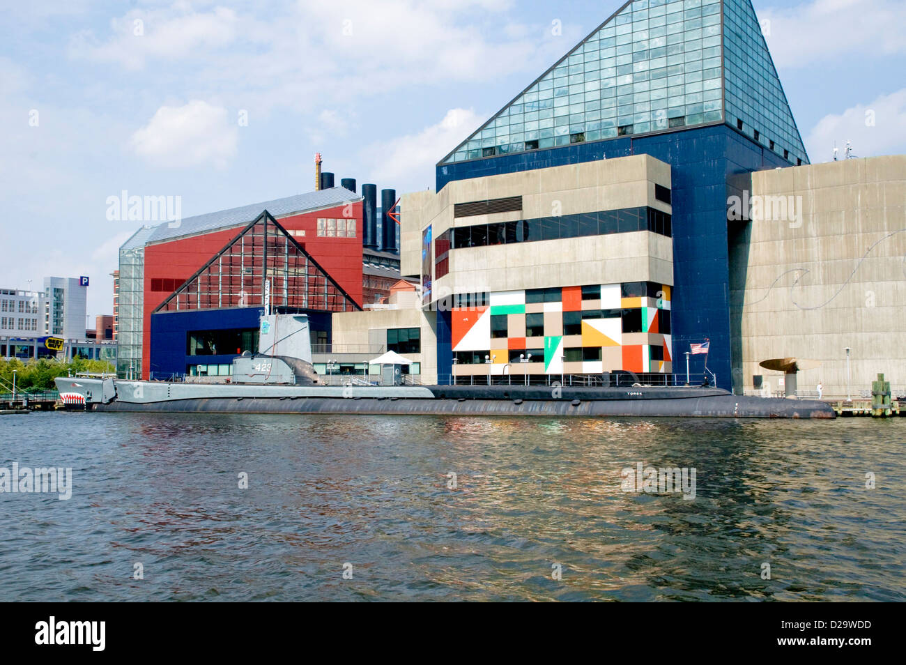 Hafen von Baltimore, Maryland, National Aquarium Stockfoto