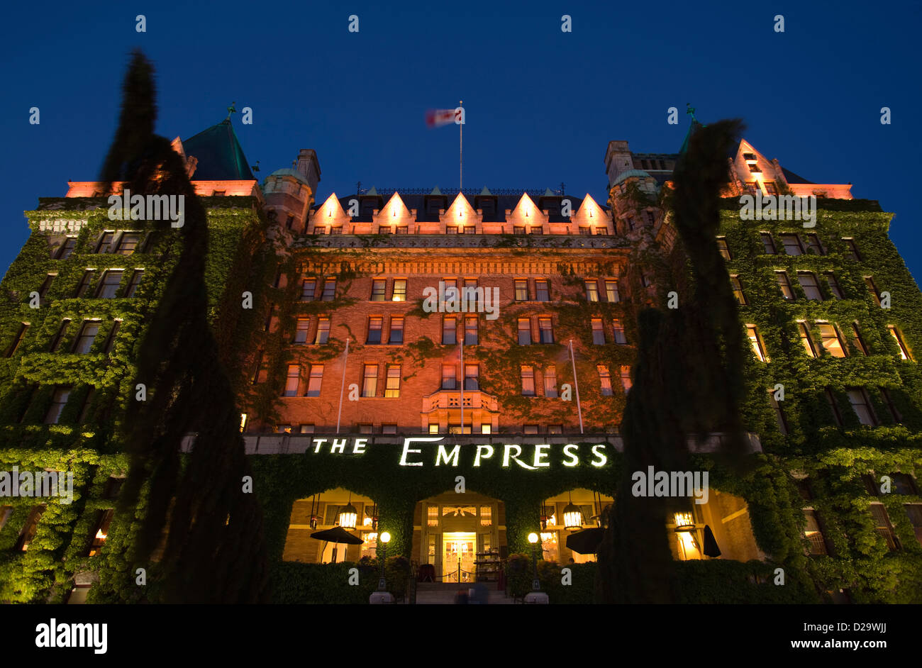 FAIRMONT EMPRESS HOTEL INNER HARBOUR VICTORIA VANCOUVER ISLAND IN BRITISH COLUMBIA KANADA Stockfoto