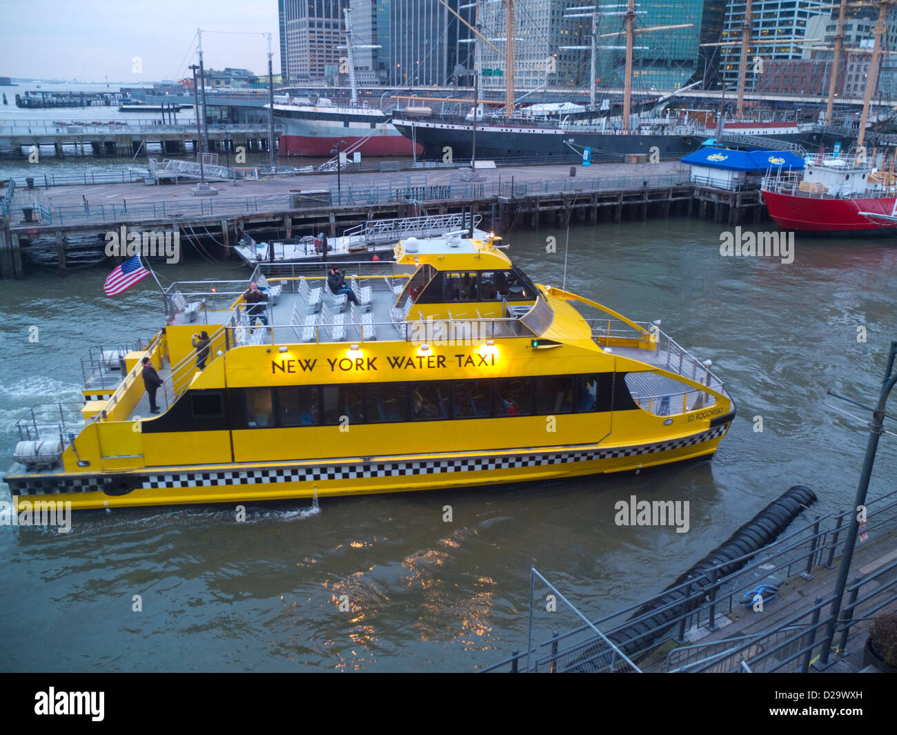 Pier 17 am South Street Seaport Stockfoto