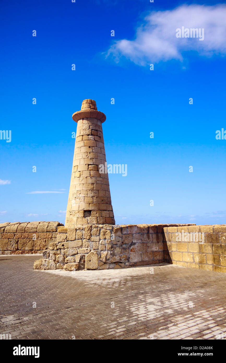 Legendären Leuchtturm am Hafen von Kyrenia auf Zypern. Stockfoto