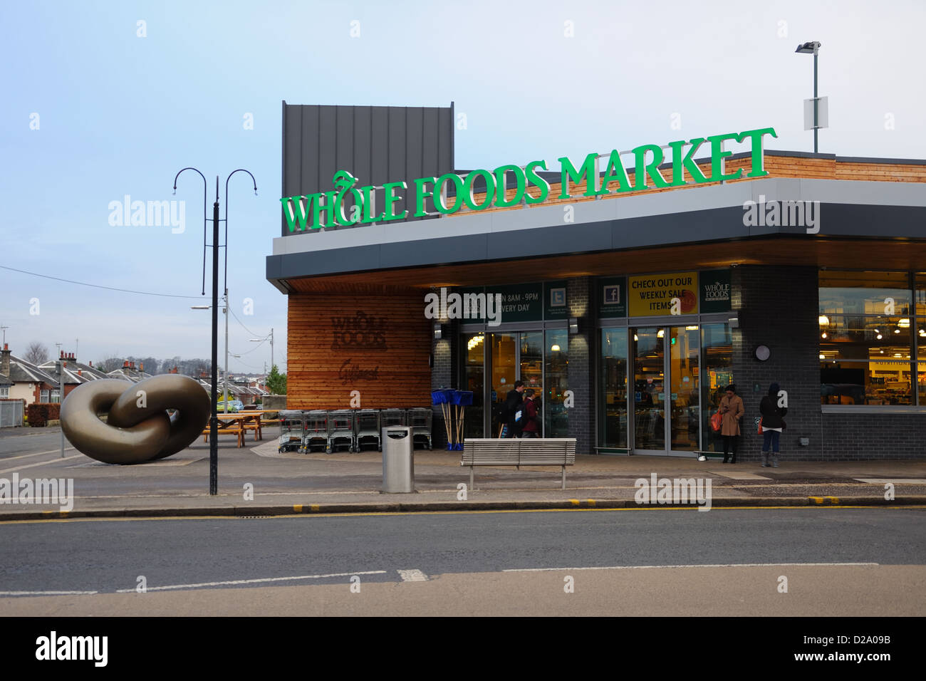 Whole Foods Market Stores in Glasgow. (Dieses Geschäft seit geschlossen) Stockfoto