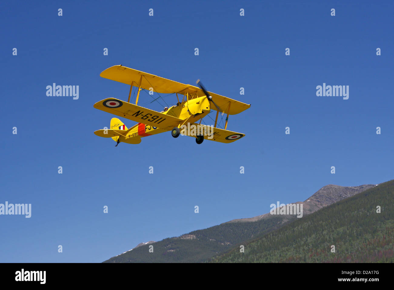 Tiger Moth, 1938, Flugzeug Stockfoto