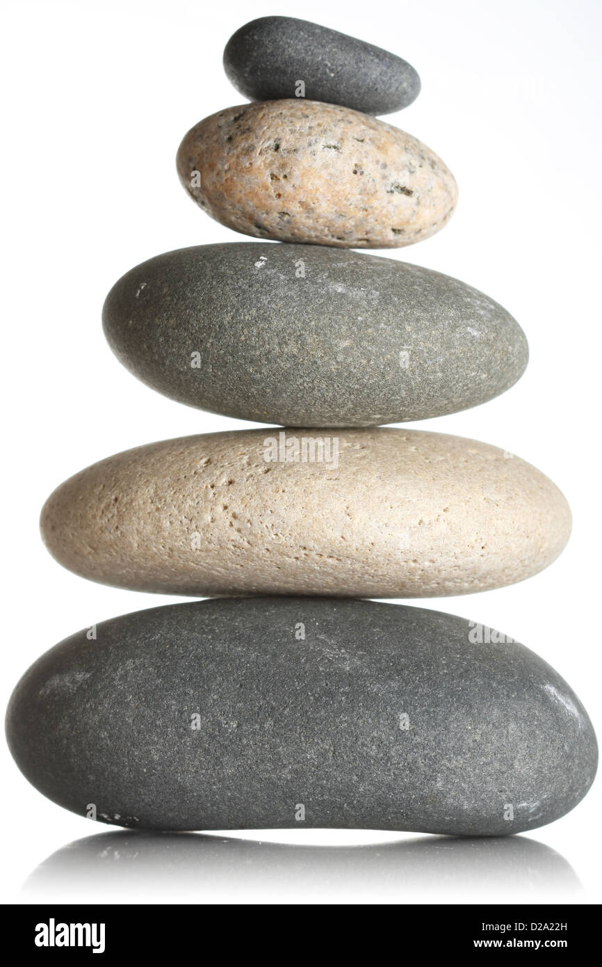 Gestapelten Steinen Stockfoto