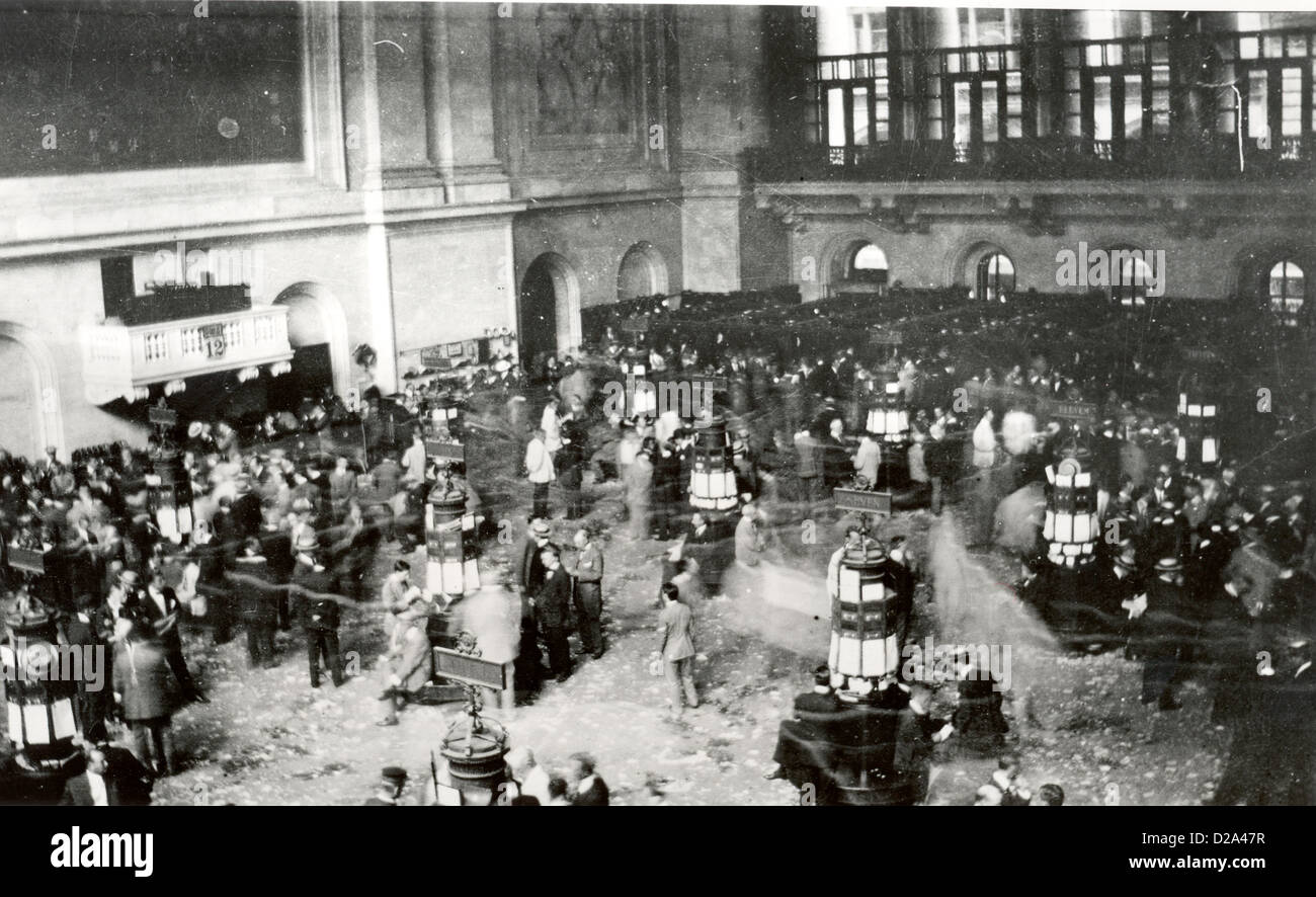 Der Boden von der New York Stock Exchange, heimlich mit einer Kamera In der Fotograf Ärmel versteckt aufgenommen] C1907 Nov. Stockfoto