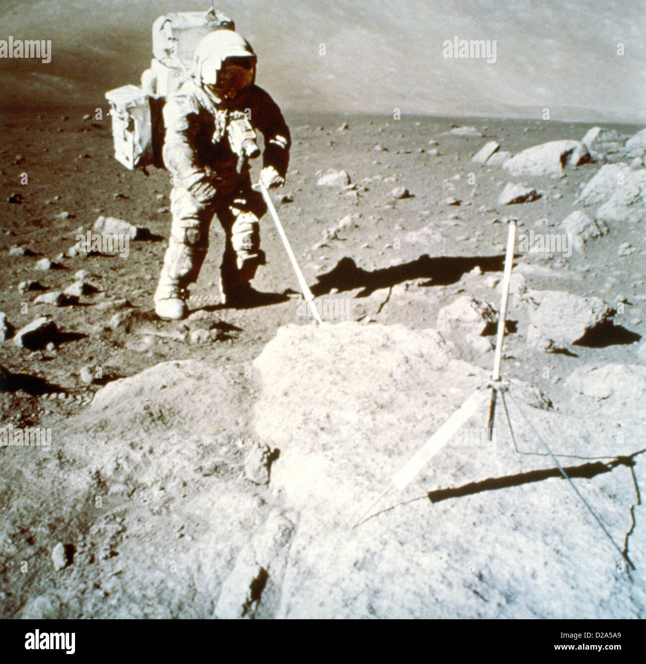 Mann auf dem Mond, Apollo 17, Eugene A. Cernan, 12/72 Stockfoto