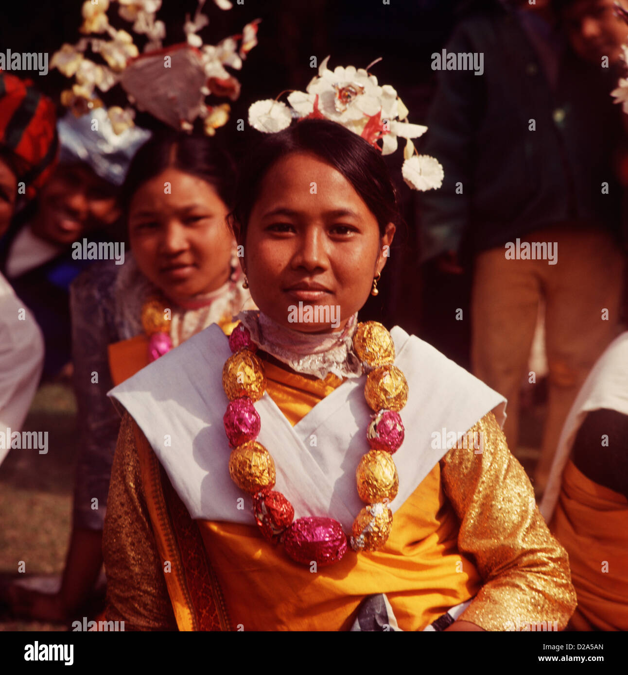 Indien, OeBFA. Stammes-Leute. Stockfoto