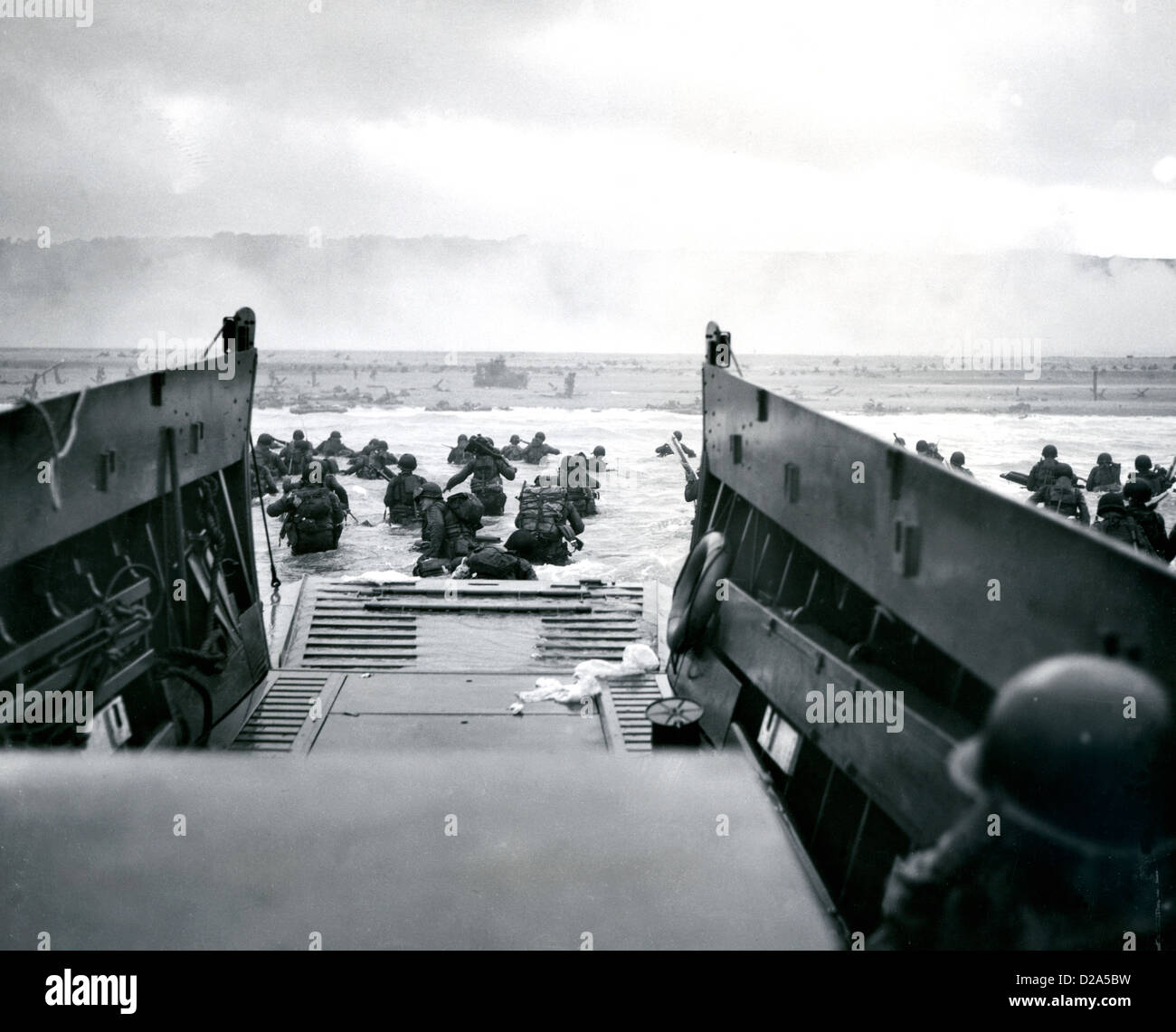 Landung Barge d-Day Invasion von Frankreich. Dem zweiten Weltkrieg Stockfoto