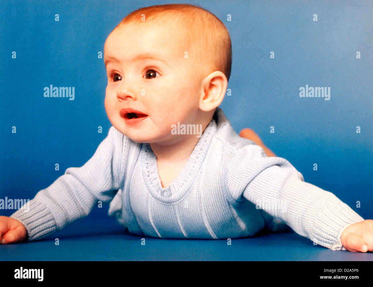 Portrait Of A Baby Boy Stockfoto