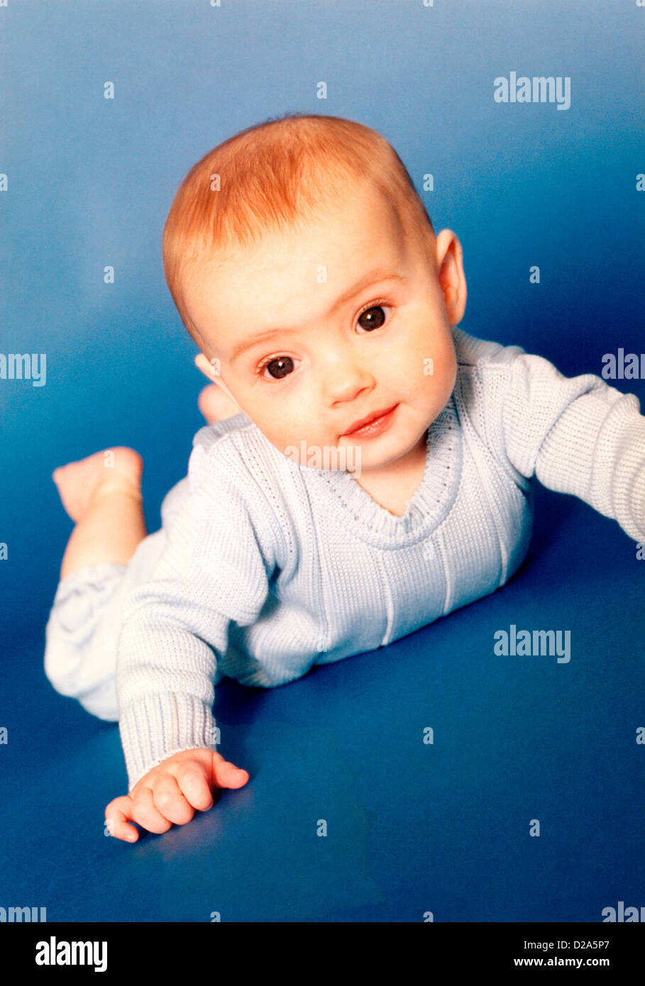 Portrait Of A Baby Boy Stockfoto