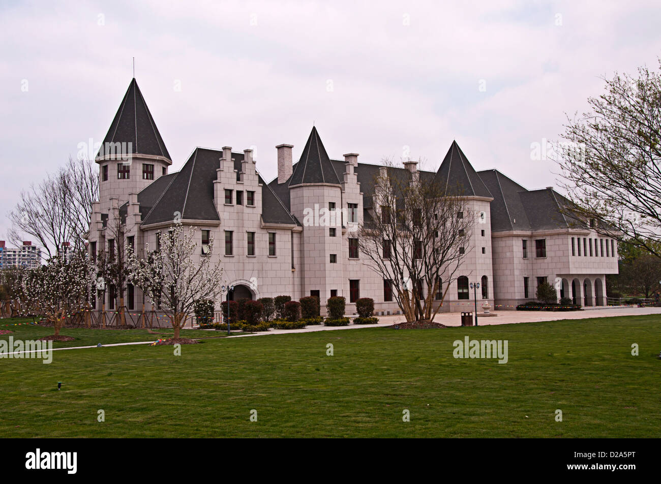 Kirsche, Gu Village Park, Baoshan District, Shanghai, China. Stockfoto