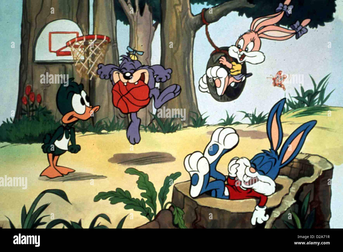 Tiny Toons Abenteuer Total Verruckte Ferien Tiny Toon Adventures Plucky Duck Babs Bunny Und Buster Bunny Lokale Stockfotografie Alamy