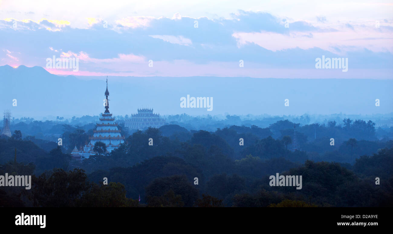 Landschaften von Mandaley Stadt, Myanmar Stockfoto