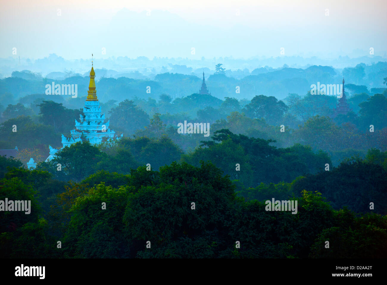 Landschaften von Mandaley Stadt, Myanmar Stockfoto