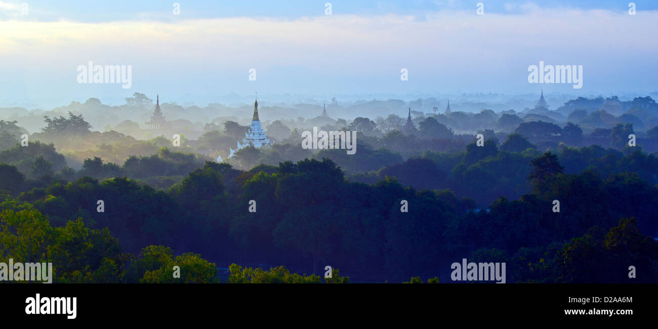 Landschaften von Mandaley Stadt, Myanmar Stockfoto