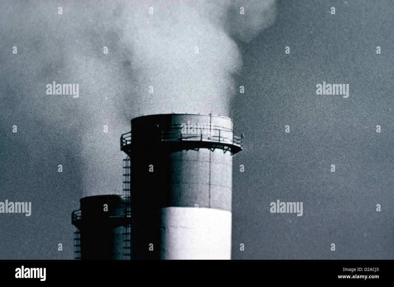 New Mexiko, Shiprock. Freigabe von Dampf-Kraftwerk. Stockfoto