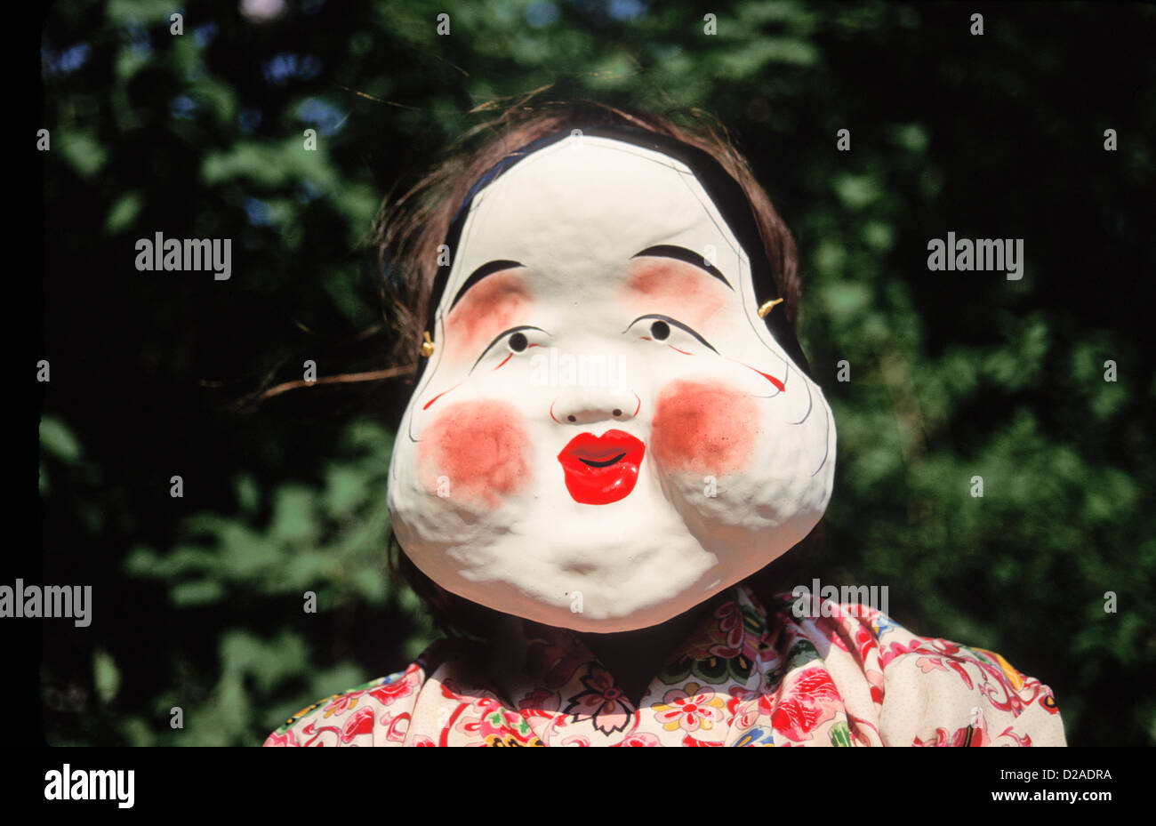 Maskierte Kind - japanische Maske Stockfoto