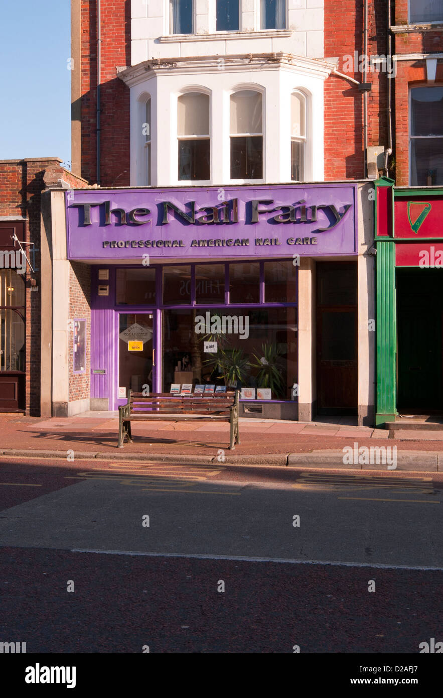 Nagel-Pflege-Shop UK Shops Stockfoto
