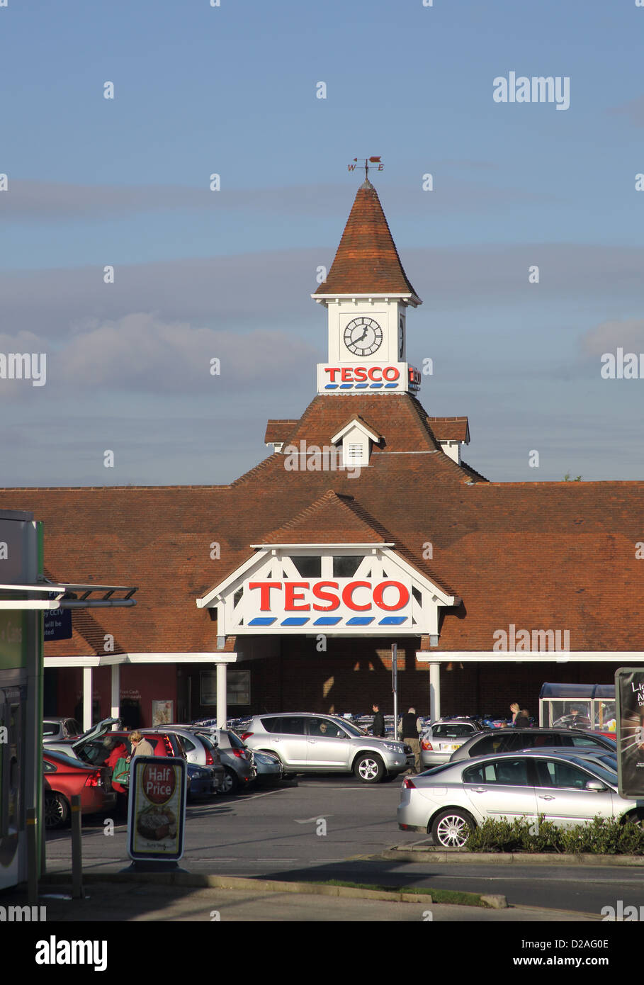 Tesco speichern in Burgess Hill West sussex Stockfoto