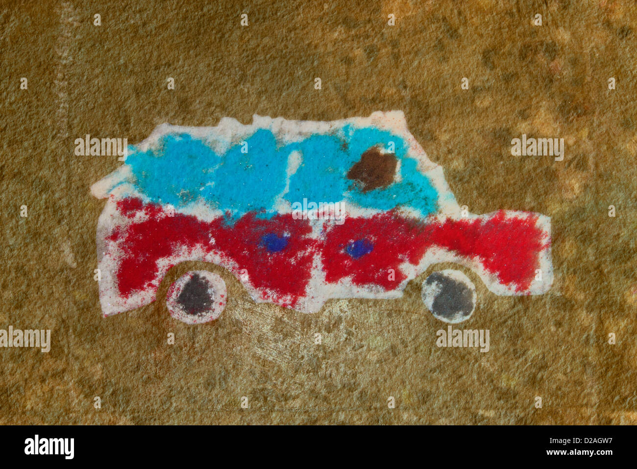 Bunte Rangoli während Diwali-fest, Maharashtra, Indien Stockfoto