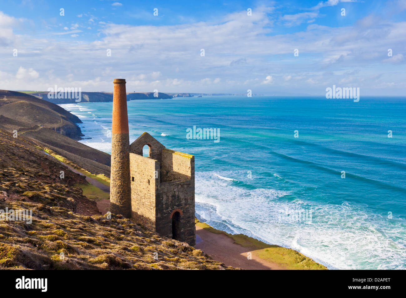Wheal Coates Zinnmine in der Nähe von St Agnes North Cornwall Küste England GB Großbritannien Europa Stockfoto